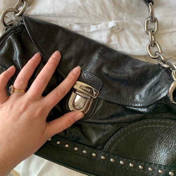 Prada BR4550 leather shoulder bag - Picture 4 of 5